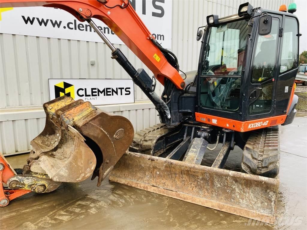 Kubota KX080-4a 중형굴삭기 7톤-28톤