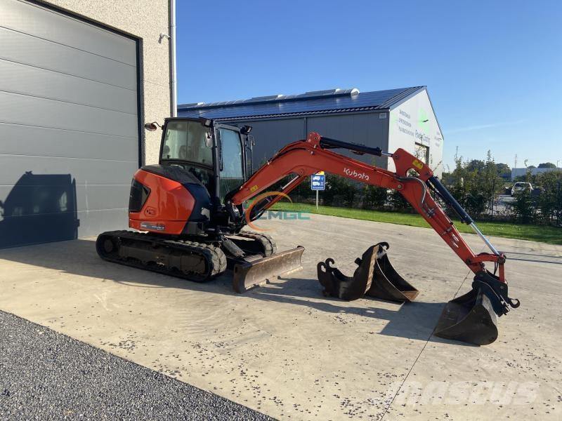 Kubota U50-5  휠 굴삭기