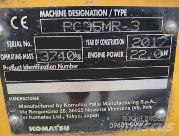 Komatsu PC 35 MR-3 소형 굴삭기 7톤 미만