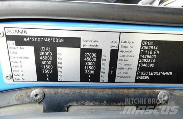 Scania P320 + Effer 크레인 트럭