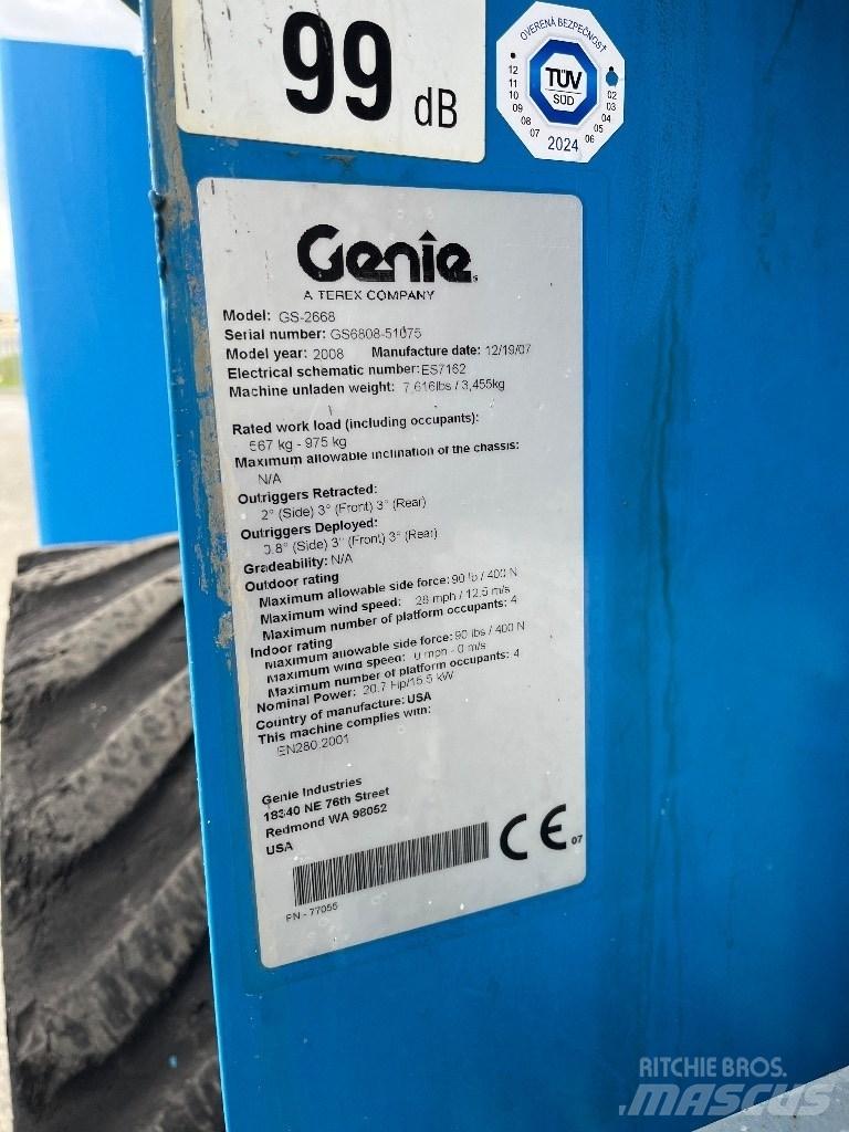 Genie GS 2668 RT 가위형 리프트