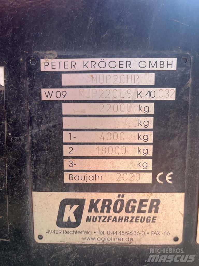 Kröger MUP 20 티퍼 트레일러
