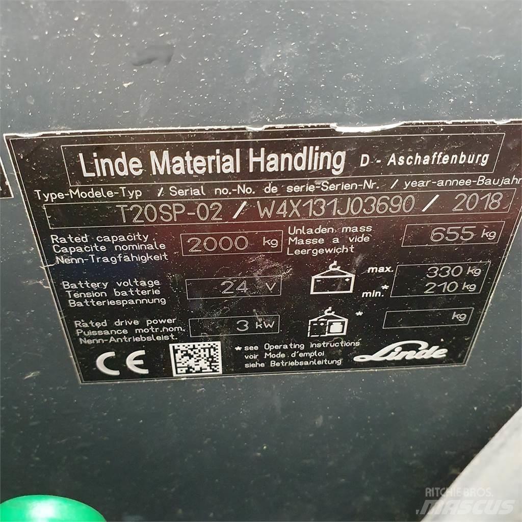 Linde T20SP-lang 경량 리프터