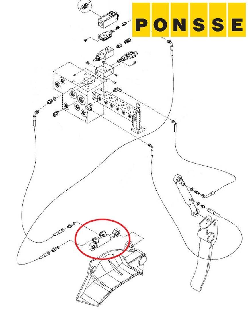 Ponsse NH40972-05 하비스터 헤드