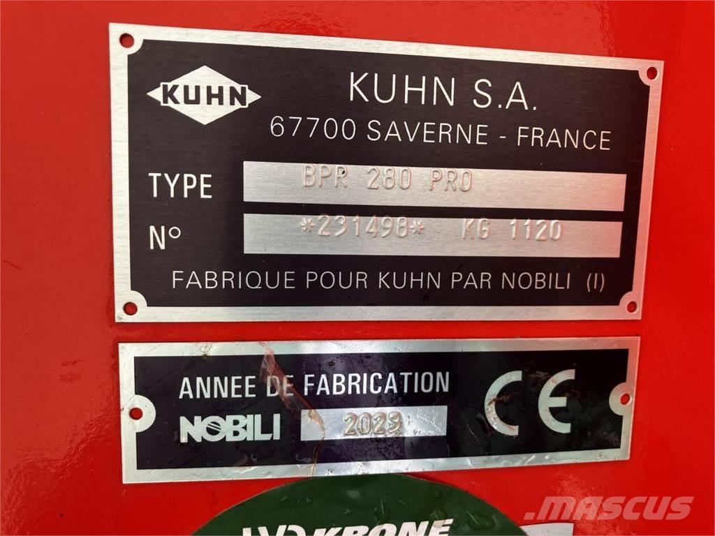 Kuhn BPR 280 Pro 목장 제초기 및 토퍼