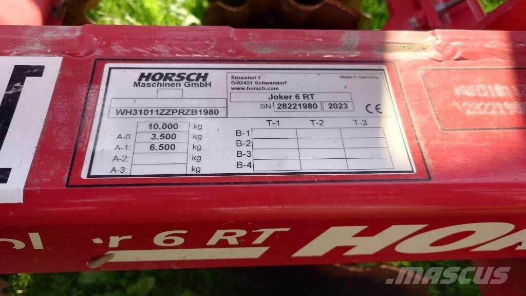 Horsch Joker 6RT 디스크 하로우(쇄토기)