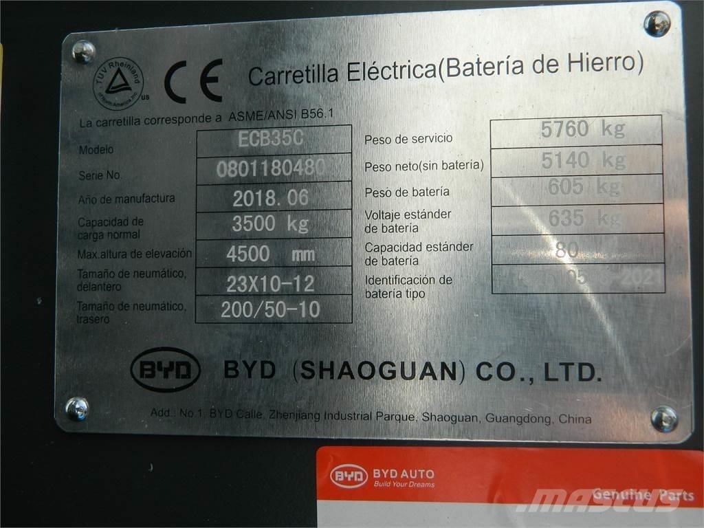 BYD ECB35C 전동 지게차