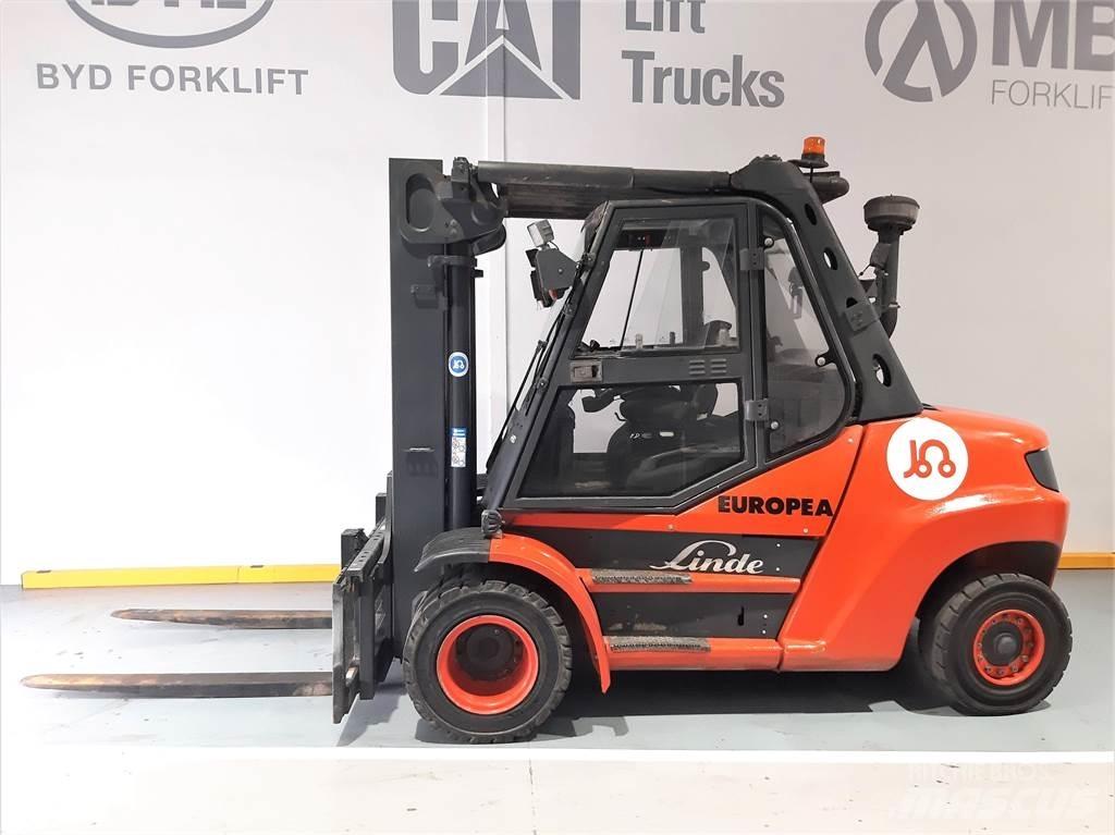 Linde H80D 01 900 디젤 지게차