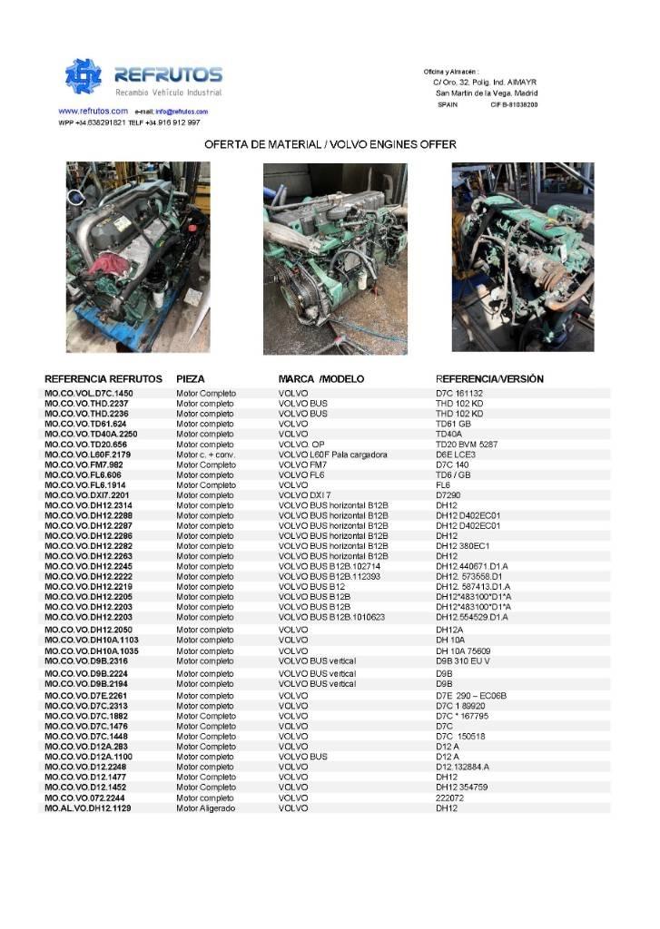 Volvo D9 B 엔진