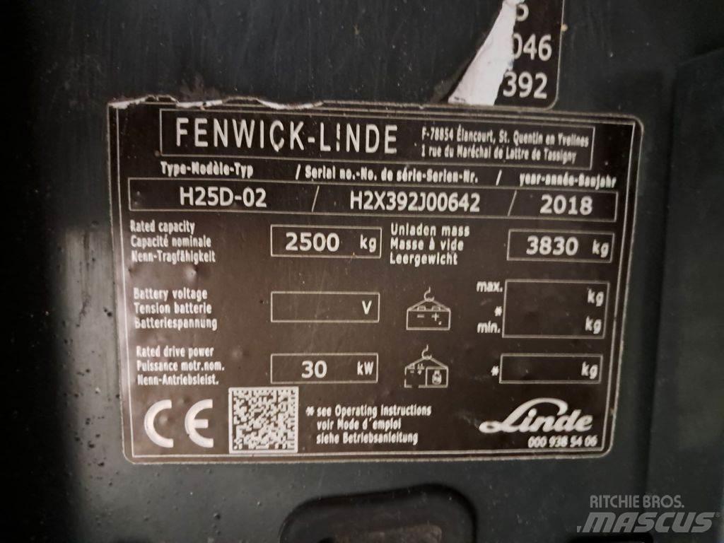 Linde H25D-02 디젤 지게차