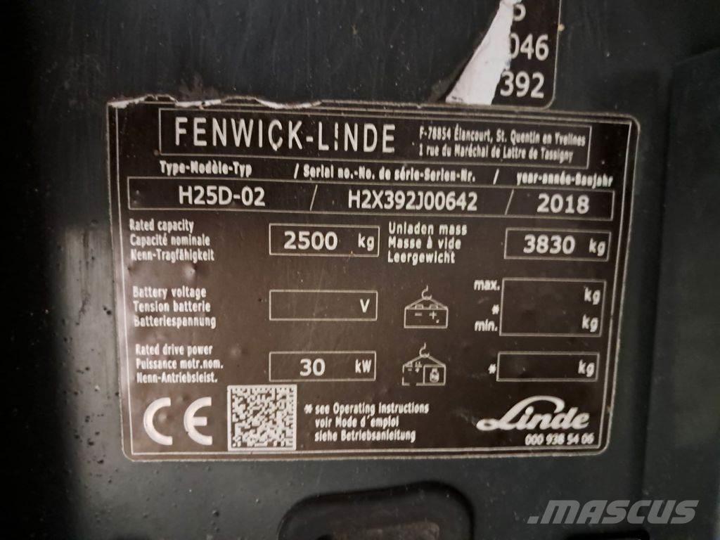 Linde H25D-02 디젤 지게차