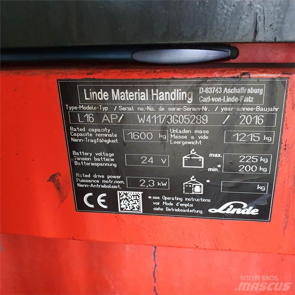 Linde L16AP 포크리프트