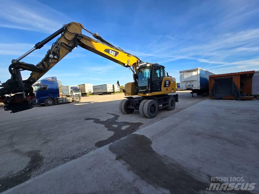 CAT 318  휠 굴삭기