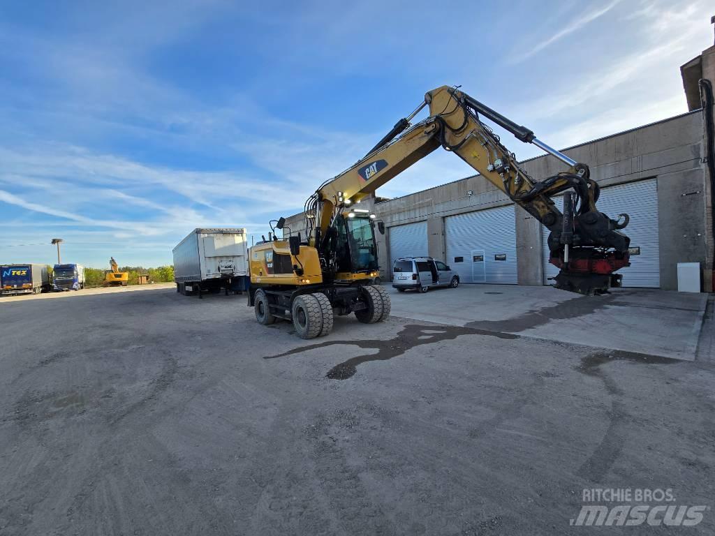 CAT 318  휠 굴삭기