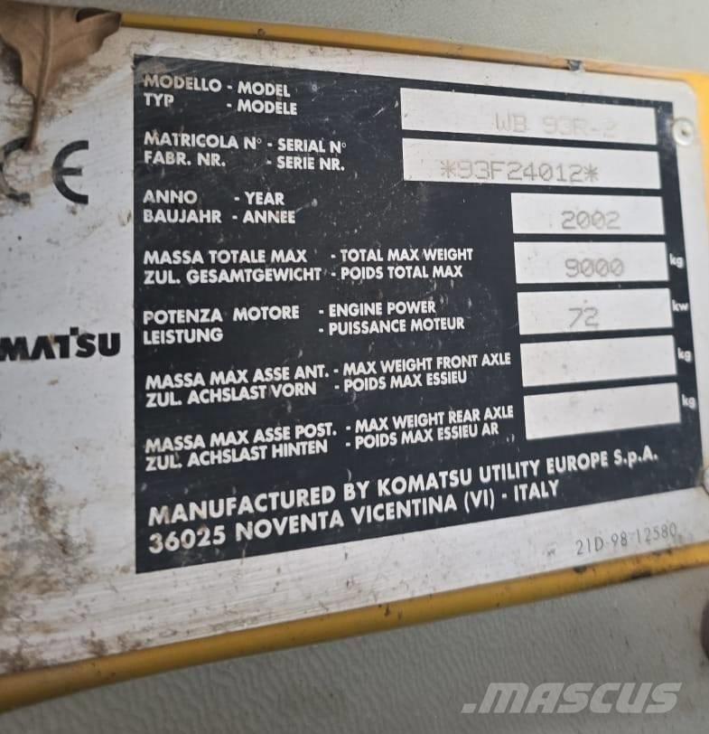 Komatsu WB 93 R-2 백호로더