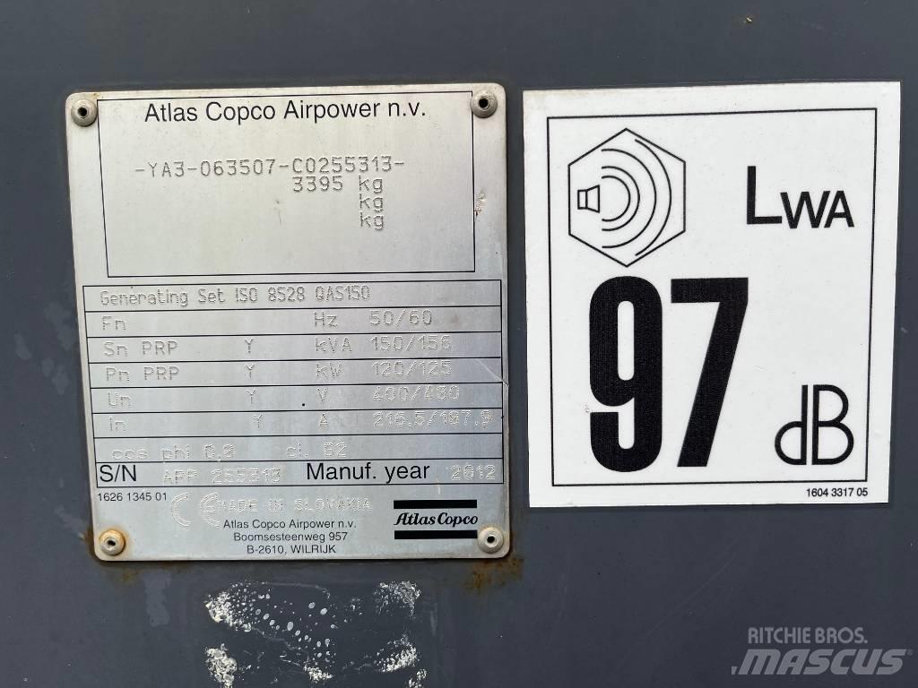 Atlas Copco QAS 150 디젤 발전기