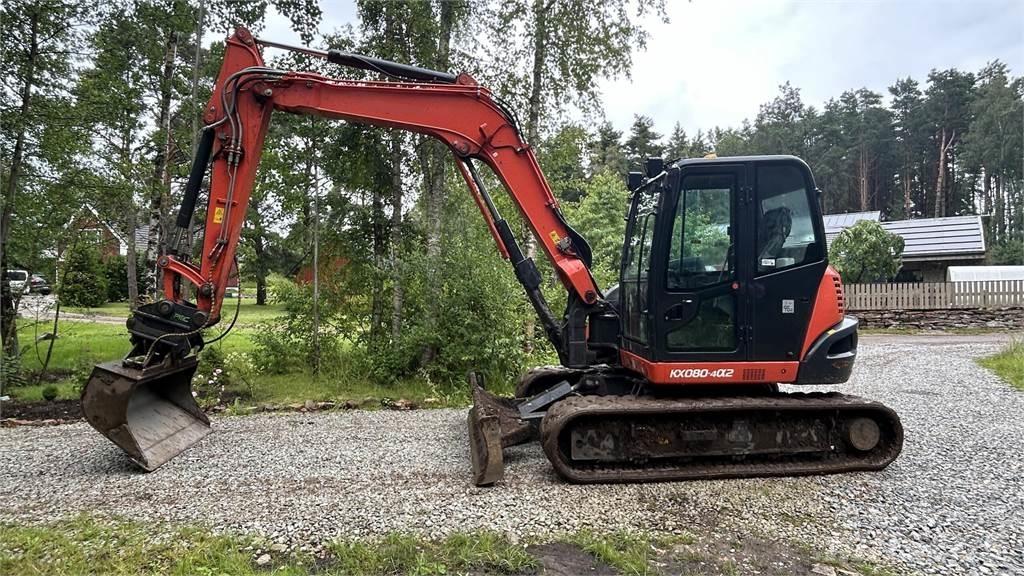 Kubota KX080 – 4a2 소형 굴삭기 7톤 미만