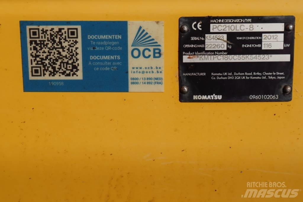 Komatsu PC 210 LC-8 대형 굴삭기 29톤 이상