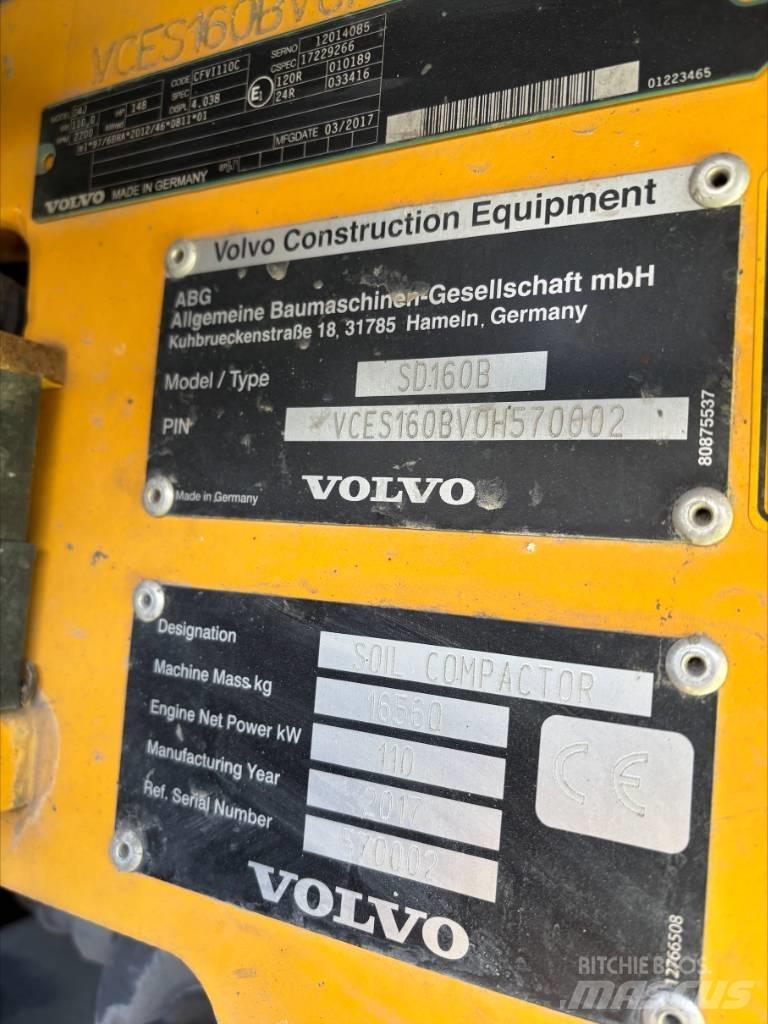 Volvo SD 160 B 싱글 드럼 롤러