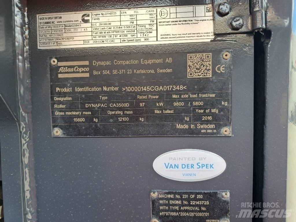 Dynapac CA3500D 싱글 드럼 롤러