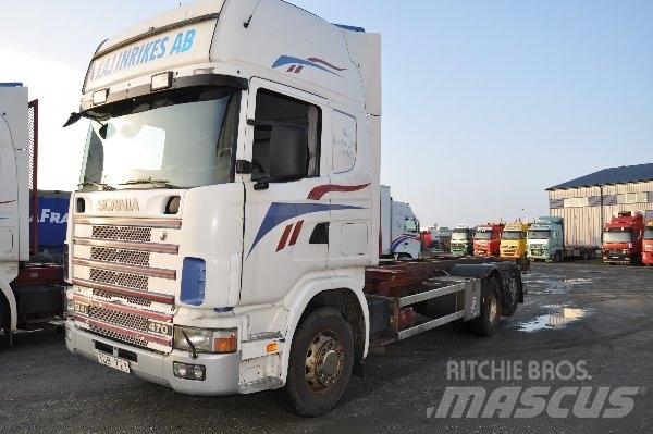 Scania 124 6X2 470 컨테이너 트럭