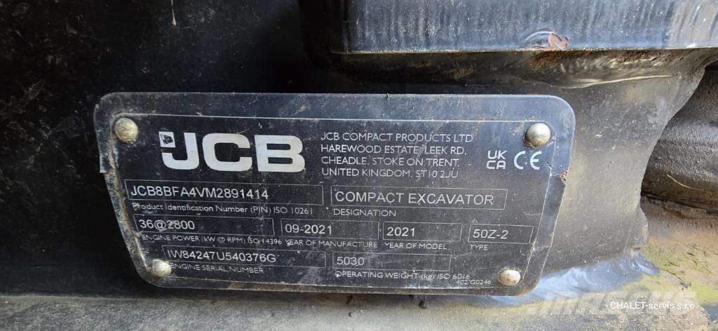 JCB 50 Z-2 소형 굴삭기 7톤 미만