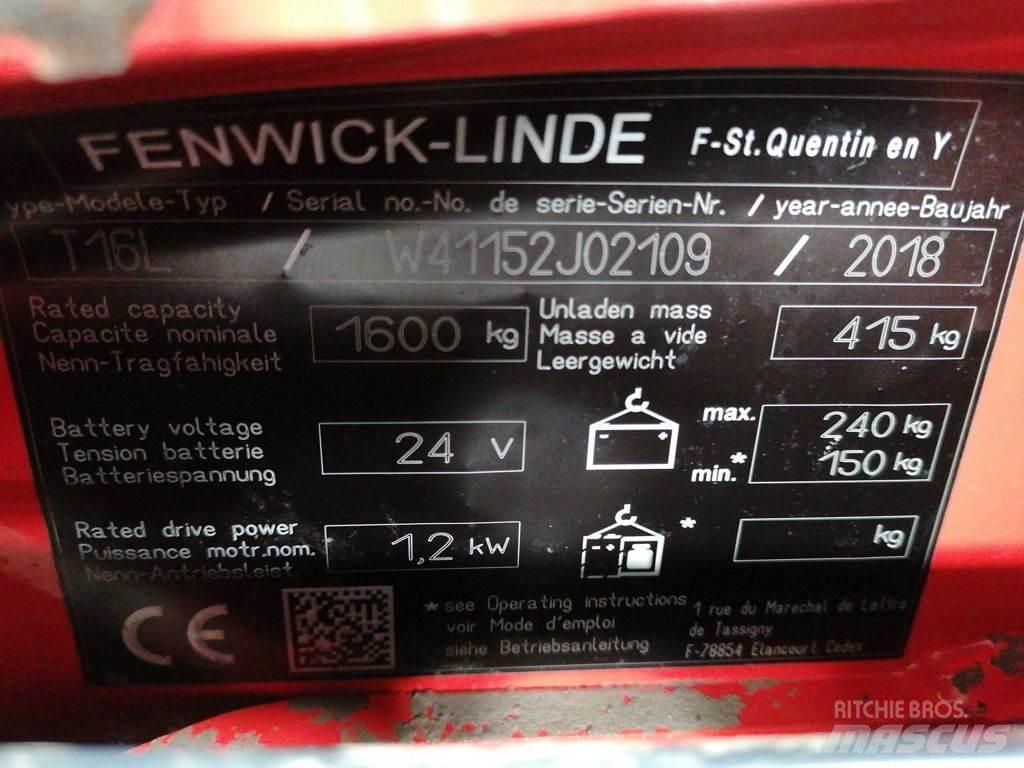 Linde T16L 경량 리프터