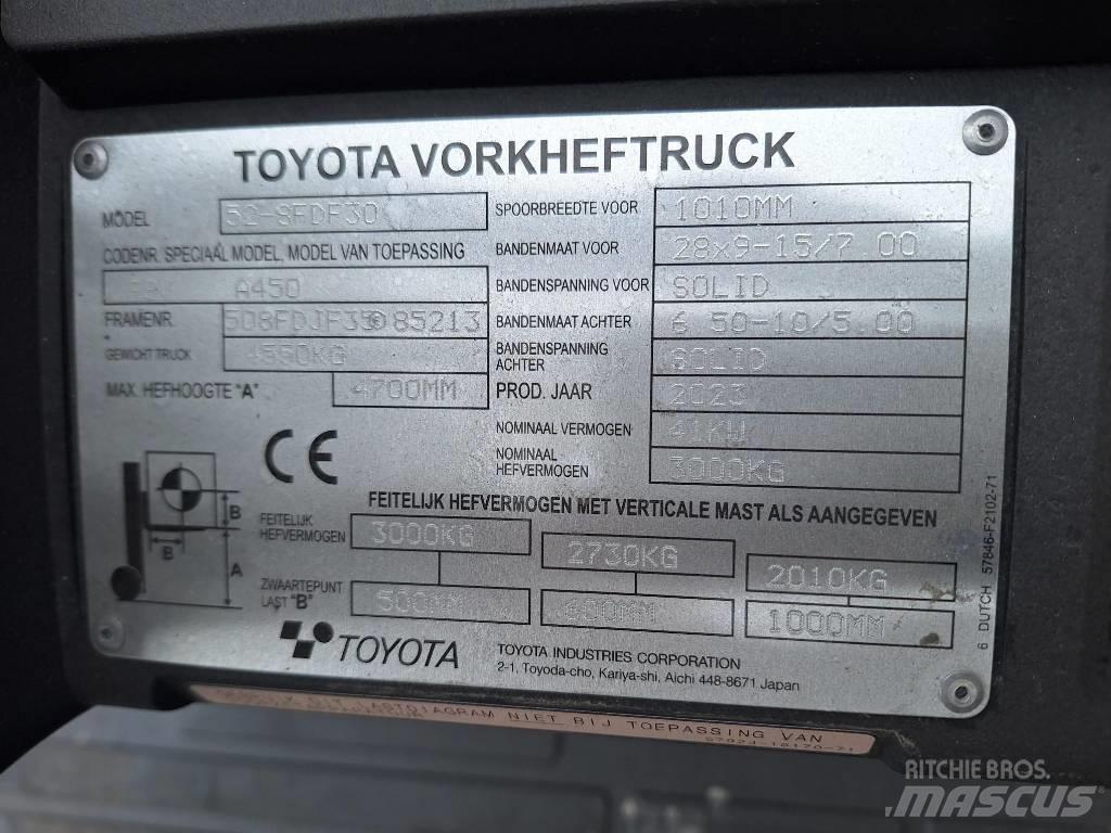 Toyota 52-8 FD F 30 디젤 지게차