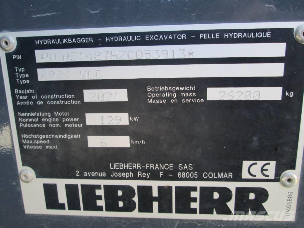 Liebherr R 924 G8 대형 굴삭기 29톤 이상