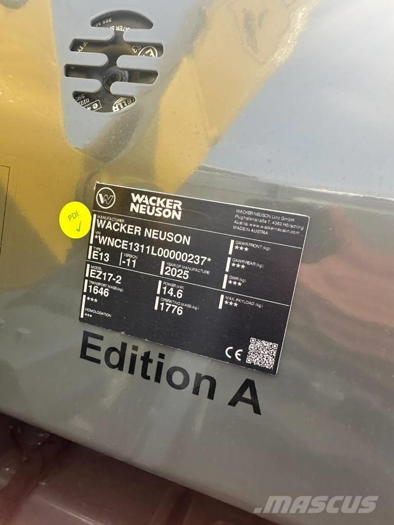 Wacker Neuson EZ 17 소형 굴삭기 7톤 미만