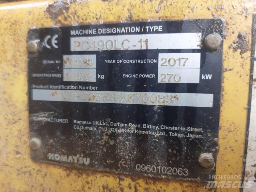 Komatsu PC490LC-11 대형 굴삭기 29톤 이상