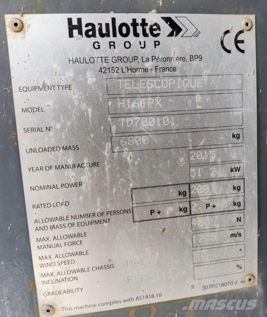 Haulotte H 16 TPX 견인식 전동이동 리프트