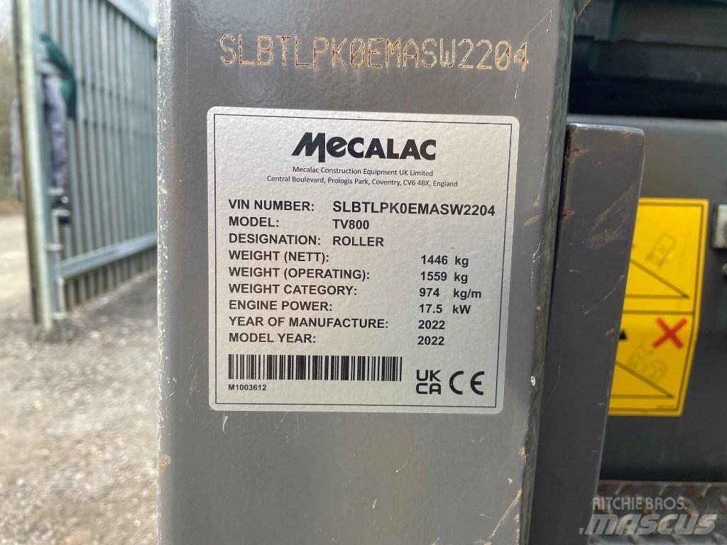 Mecalac TV 800 트윈 드럼 롤러