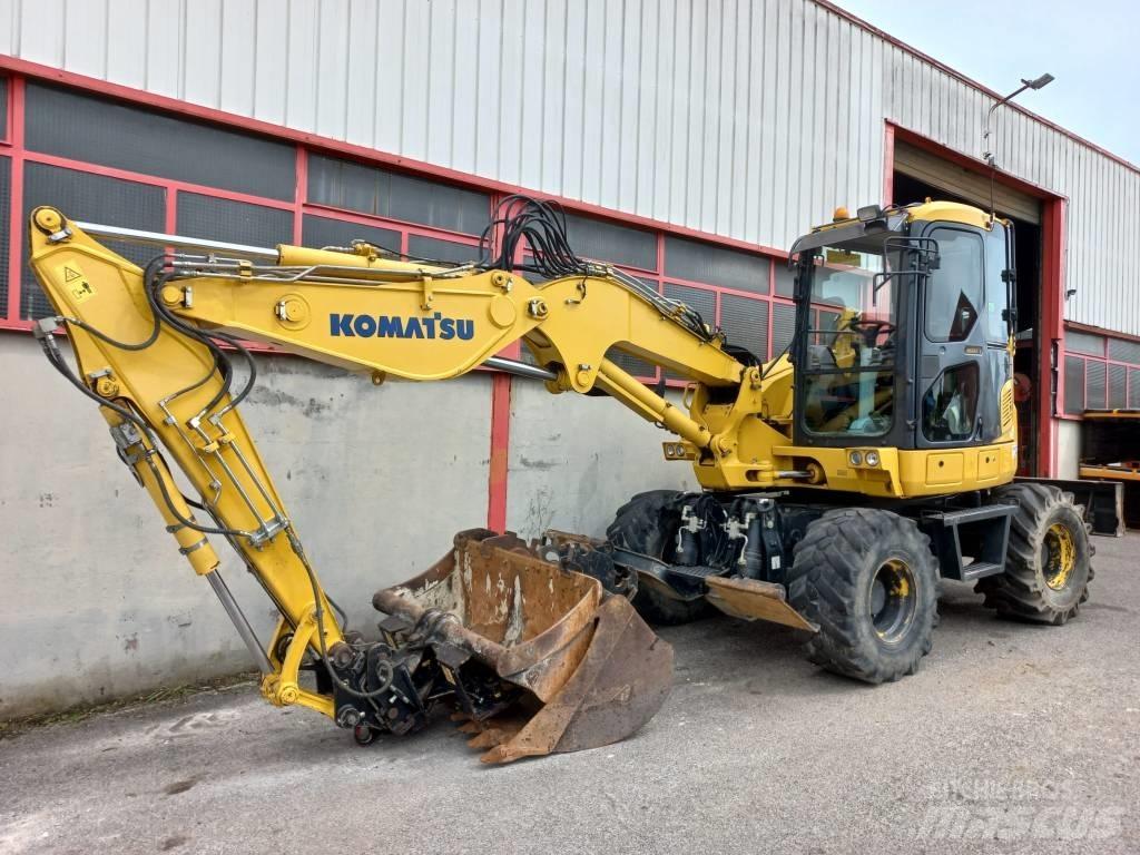 Komatsu PW 98 MR  휠 굴삭기