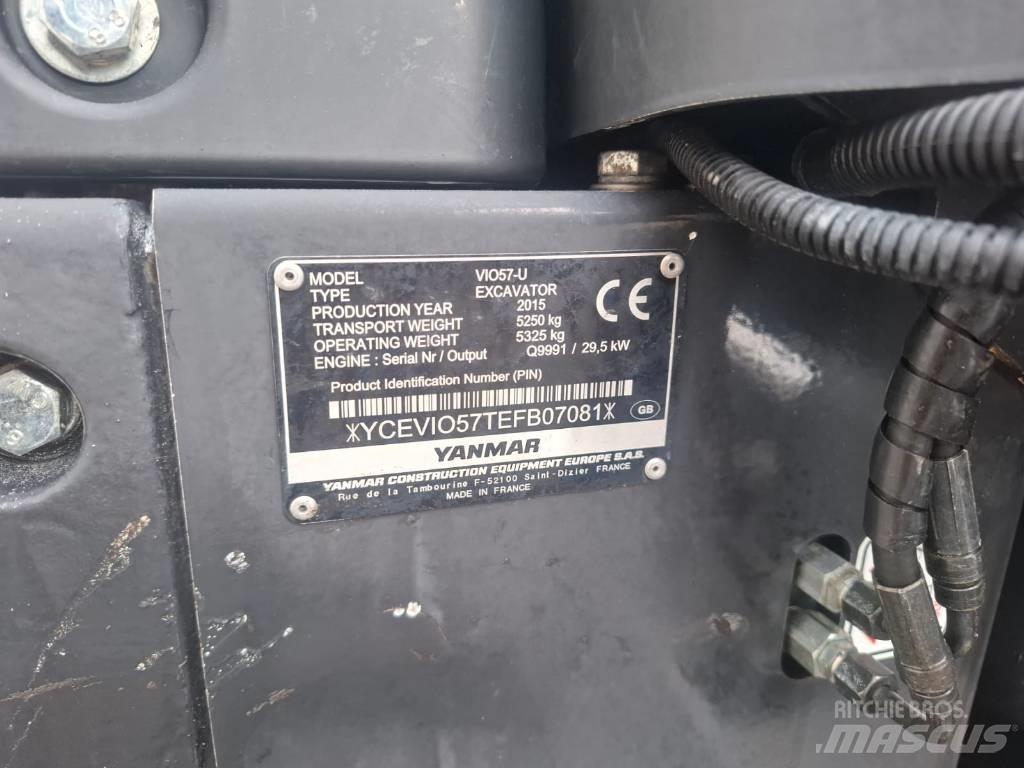 Yanmar Vio 57-U 소형 굴삭기 7톤 미만