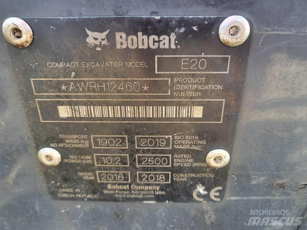 Bobcat E20z 소형 굴삭기 7톤 미만