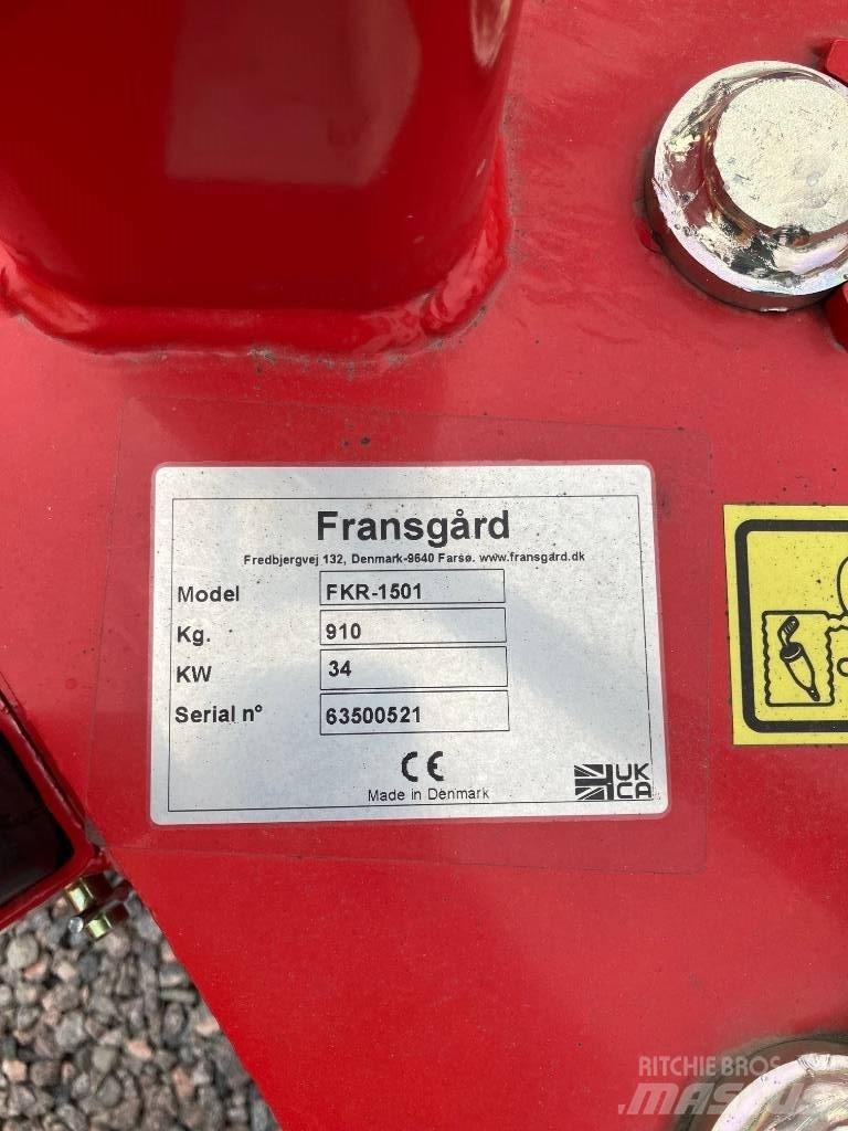 Fransgård FKR1501 목장 제초기 및 토퍼