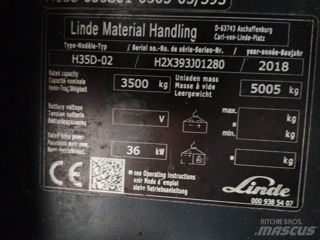 Linde H35D-02 디젤 지게차