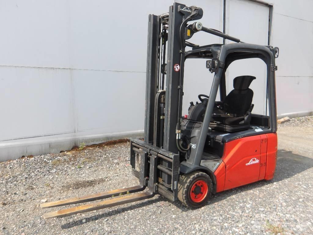 Linde E 16 전동 지게차