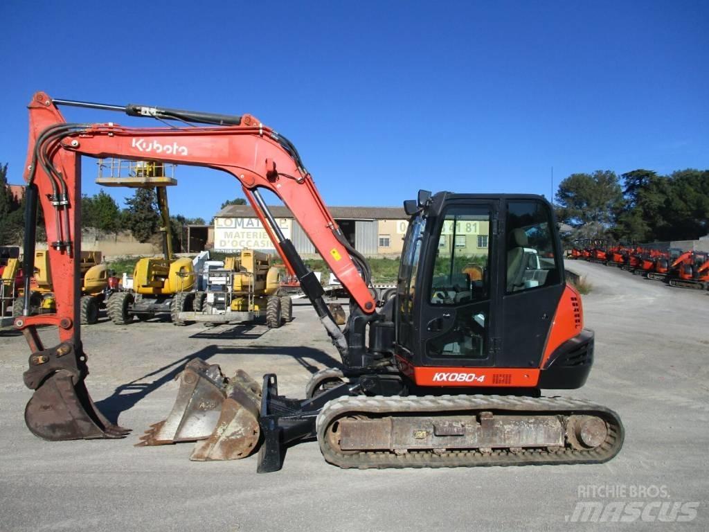 Kubota KX 080-4 중형굴삭기 7톤-28톤