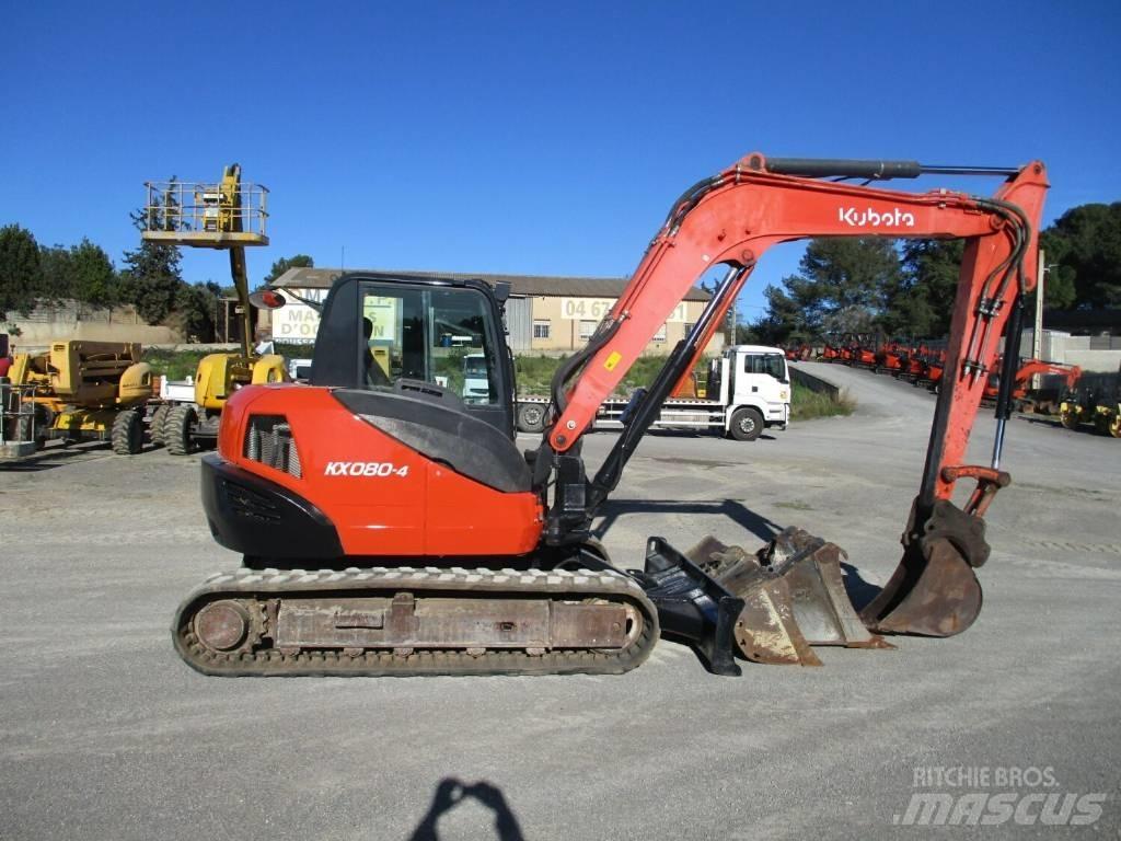 Kubota KX 080-4 중형굴삭기 7톤-28톤