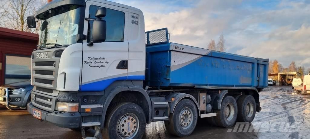 Scania R 480 8x4 스킵 로더 트럭