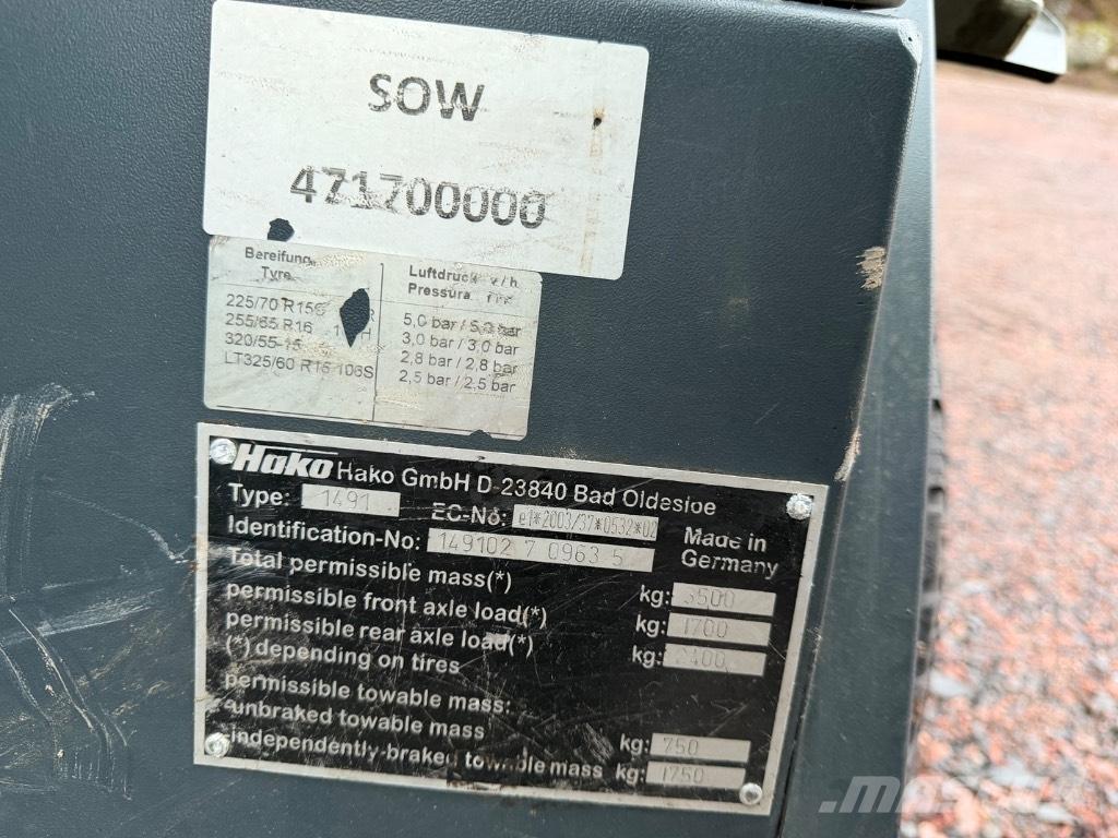 Hako Citymaster 1600 도로 청소차