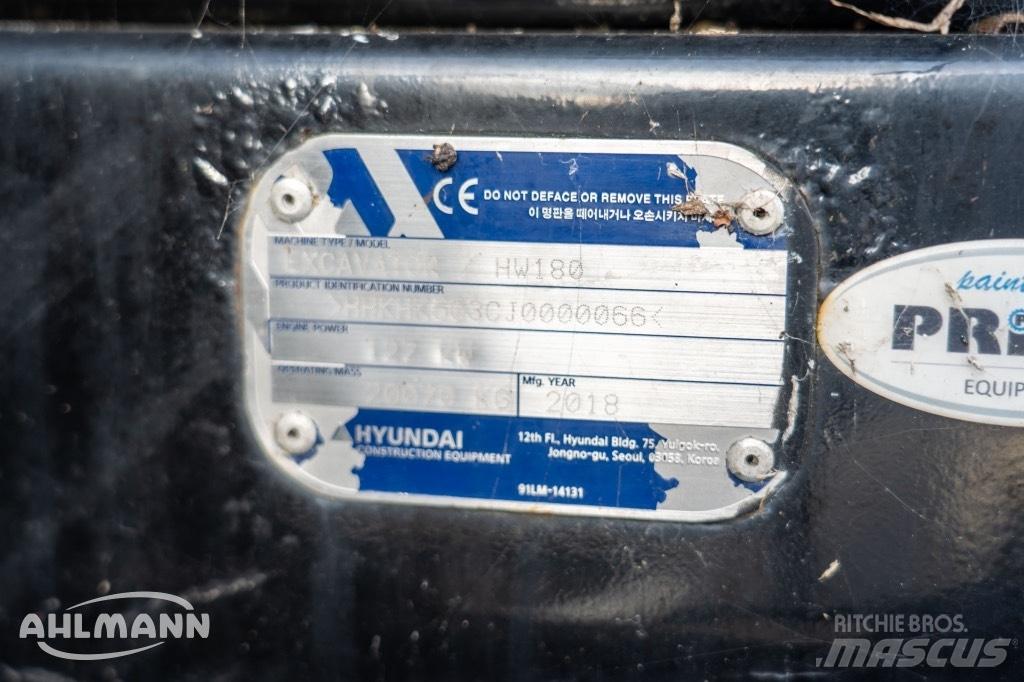 Hyundai HW 180  휠 굴삭기