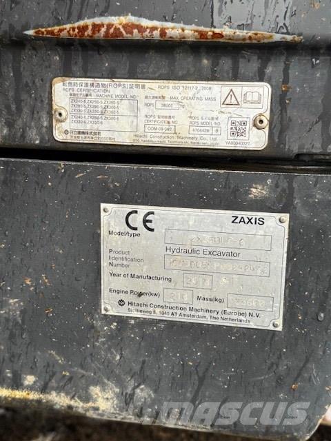 Hitachi ZX 350 LC-6 대형 굴삭기 29톤 이상