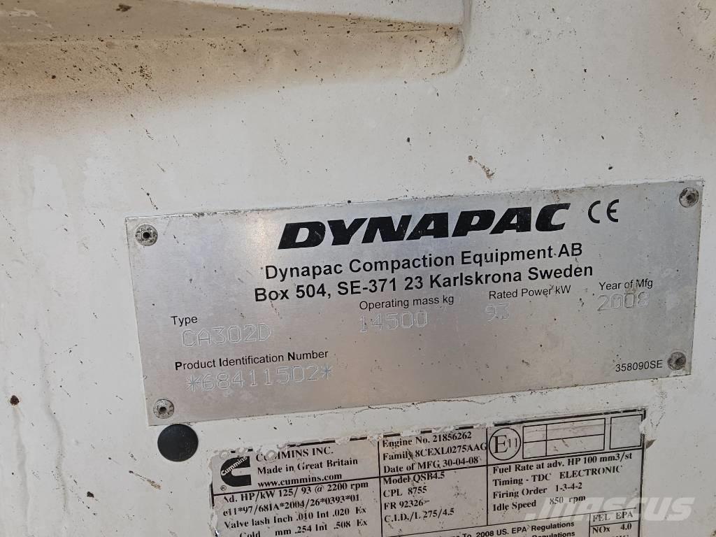 Dynapac CA 302 D 싱글 드럼 롤러