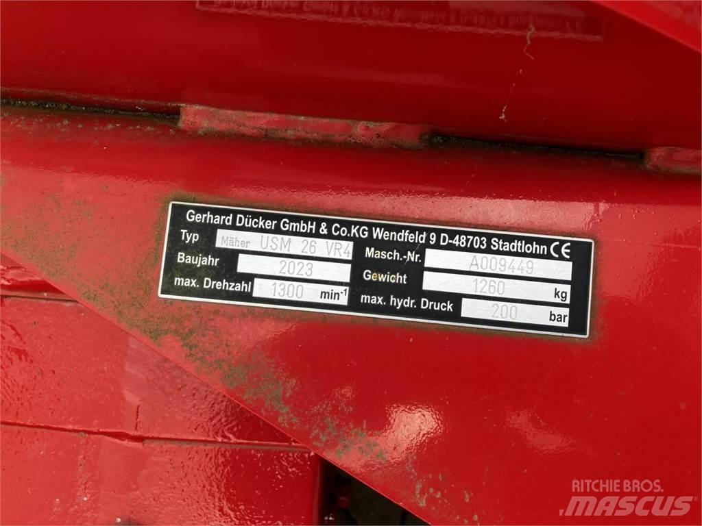 Dücker USM-26 VR4 목장 제초기 및 토퍼