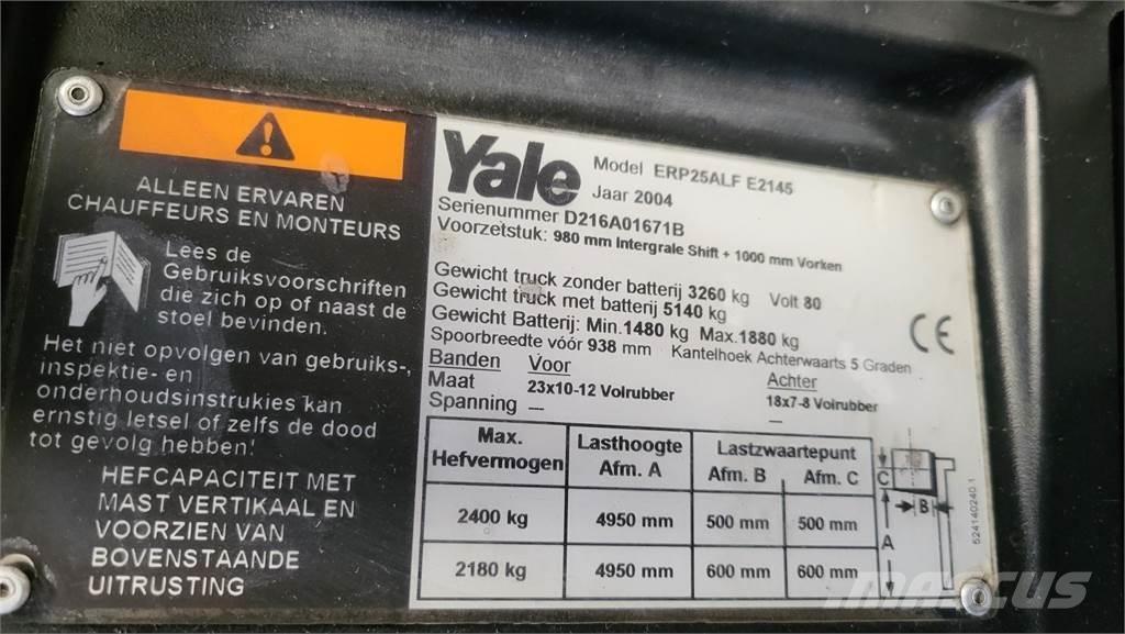 Yale ERP25ALF 전동 지게차