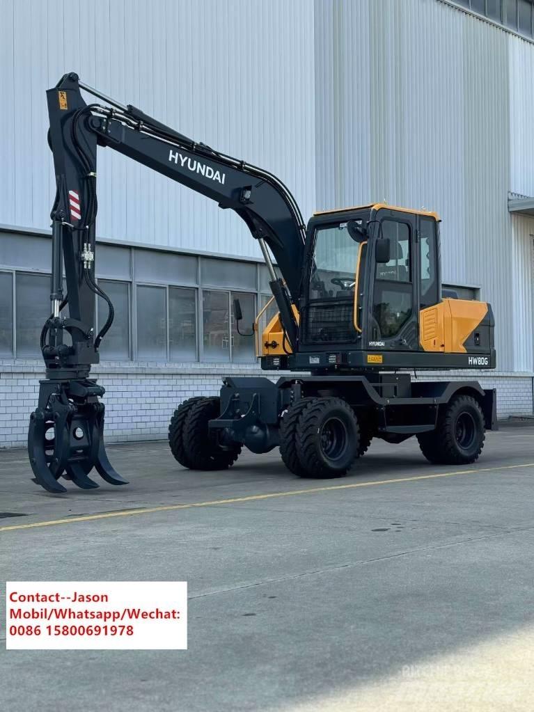 Hyundai HW80  휠 굴삭기