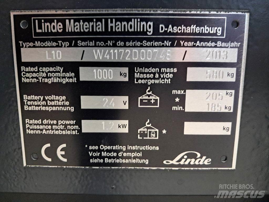 Linde L10 포크리프트